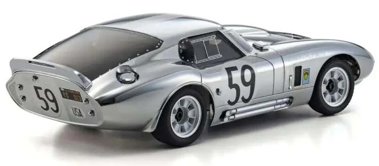Kyosho First Mini-Z RWD Shelby Cobra Daytona No.59 Chrome 66611C - Image 3