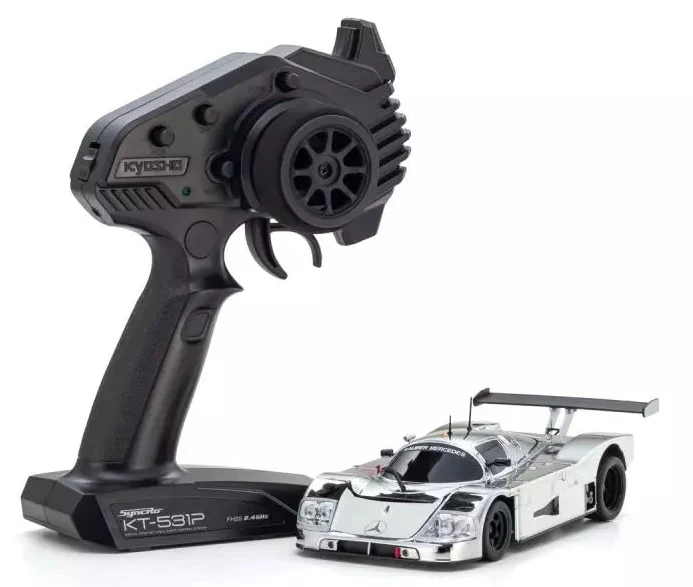 Kyosho Mini-Z RWD MR04 Sauber Mercedes C9 Chrome + Gyro + KT531P RTR 32362CRG