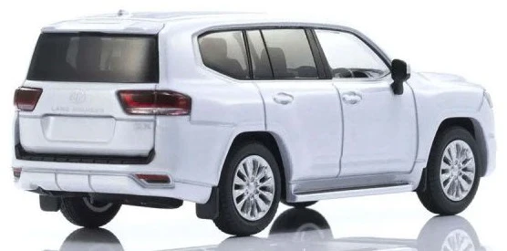 Kyosho Scale Toyota Land Cruiser 300 Book Type Blanc 1/64 KS07118W - Image 3