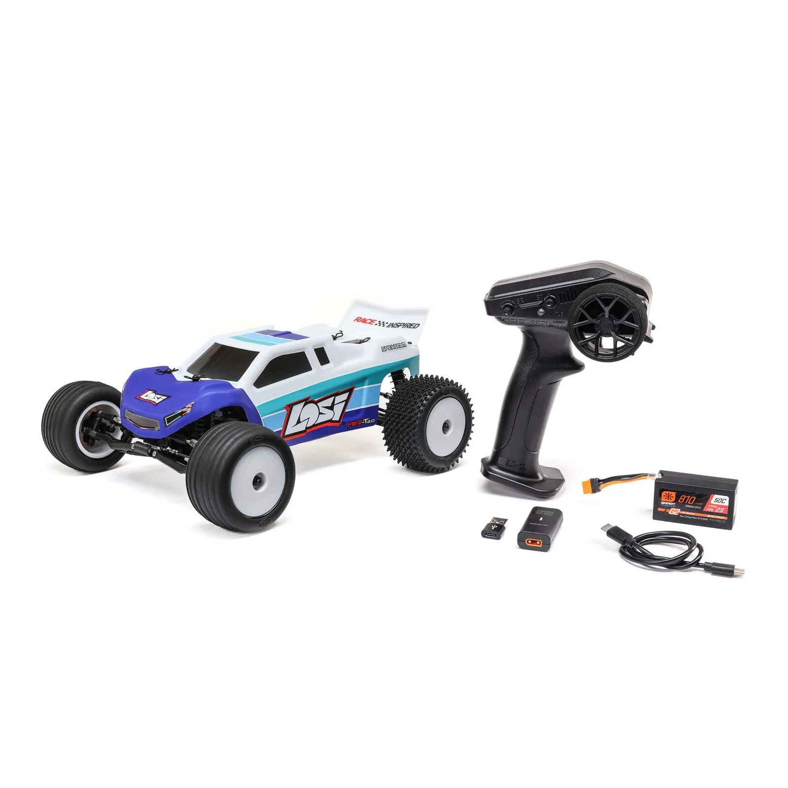 Losi Mini-T 2.0 V2 Brushless Stadium Truck 2wd RTR LOS-1056 - Image 13