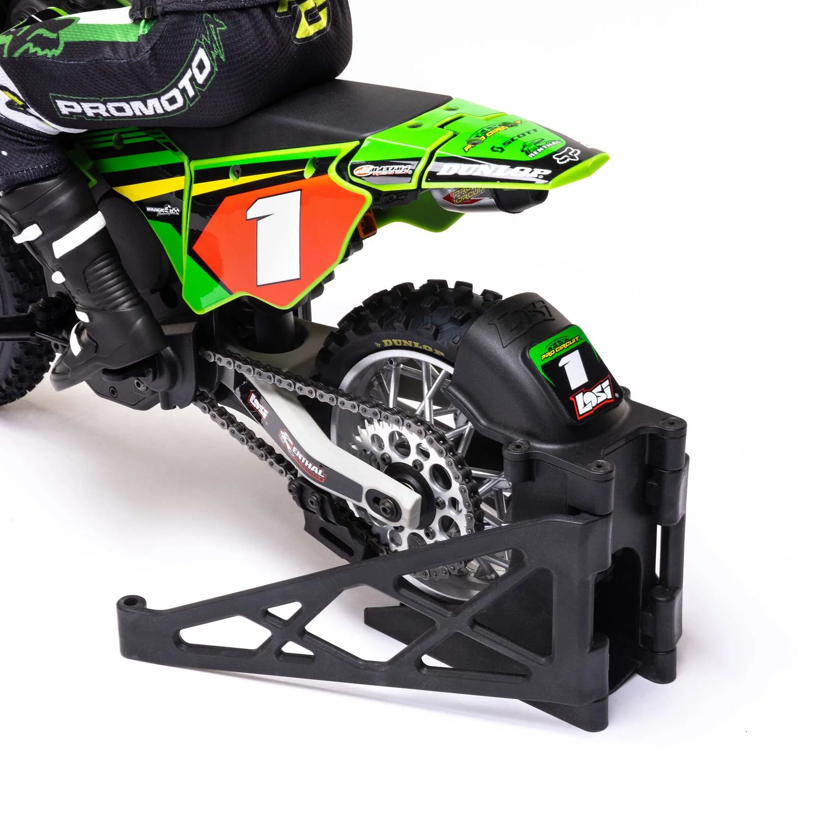 Losi Moto Promoto-MX Motorcycle RTR 1/4 + Batterie et chargeur LOS06002 - Image 10