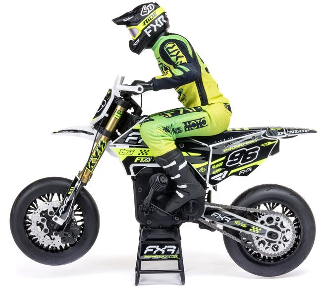 Losi Moto Promoto-SM FXR Supermoto RTR 1/4 + Batterie et chargeur LOS-2310 - Image 7