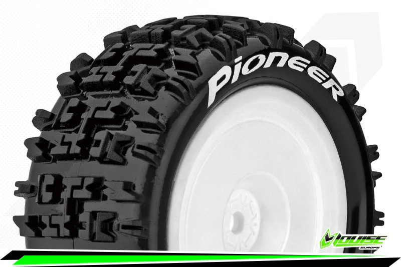 Louise RC Pneus + Jantes E-Pioneer Buggy 1/10 Soft 4WD AR (x2) LR-T3278SWKR