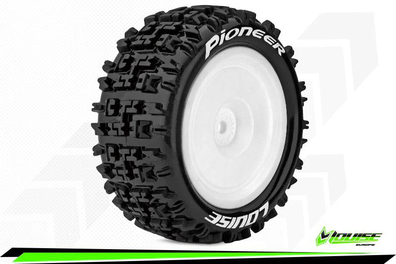 Louise RC Pneus + Jantes E-Pioneer Buggy 1/10 Soft 4WD AR (x2) LR-T3278SWKR - Image 2
