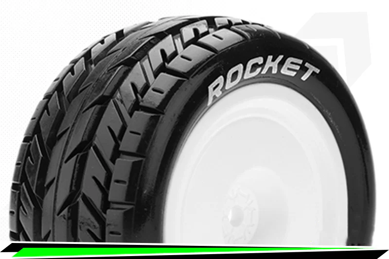 Louise RC Pneus + Jantes E-Rocket Buggy 1/10 Soft 4WD AV (x2) LR-T3186SWKF