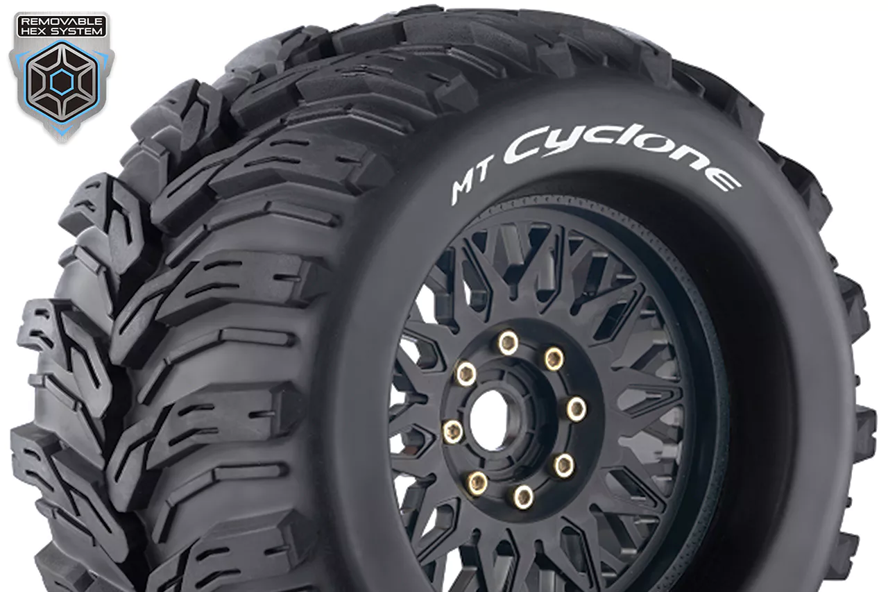 Louise RC Pneus 1/8 Mt-Cyclone + Jantes 3.8 LR-T3220X - Image 2