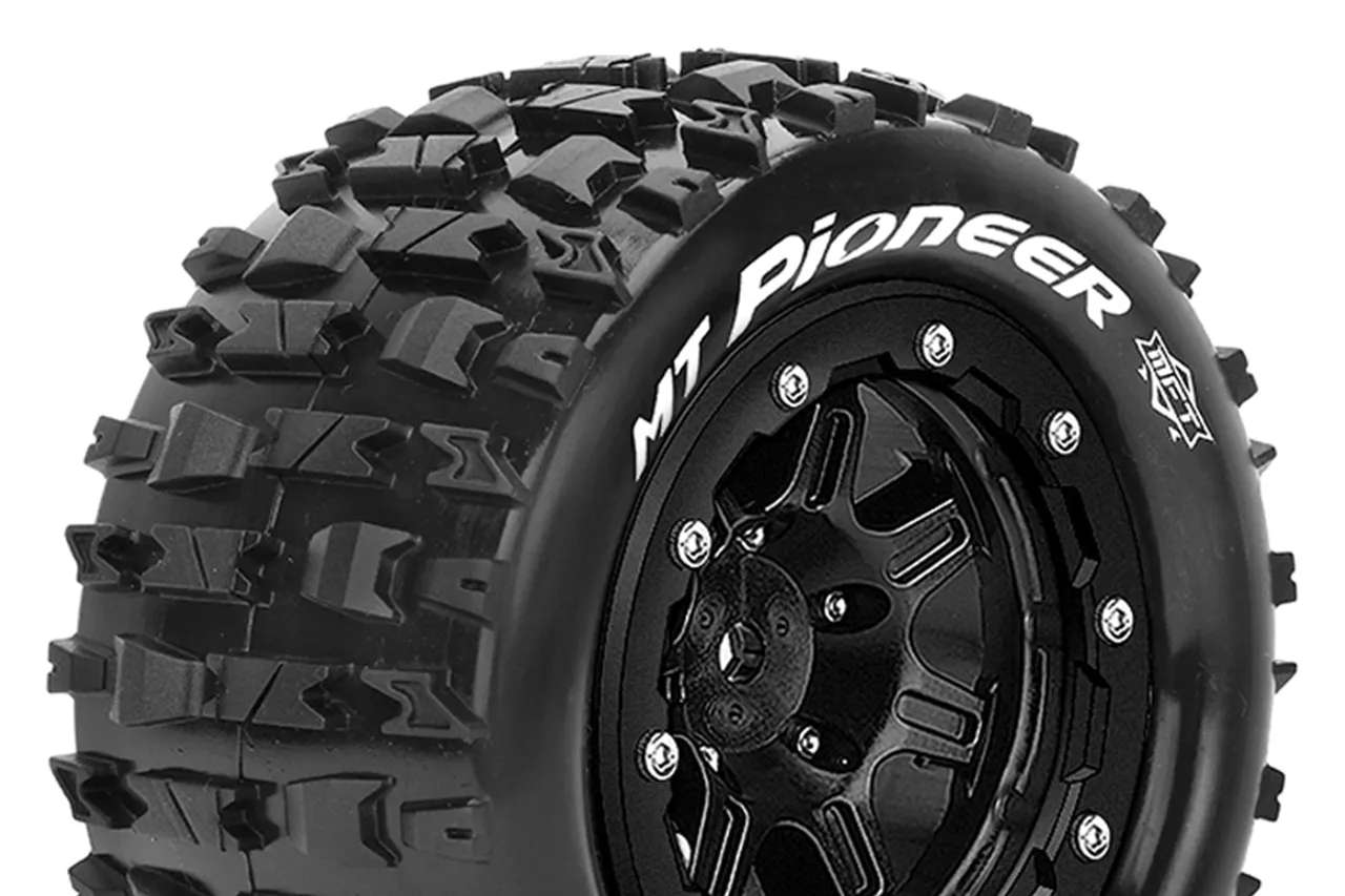 Louise RC Pneus MT-Pioneer MFT 3.8 + Jantes Maxx (x2) L-T3329SB - Image 2