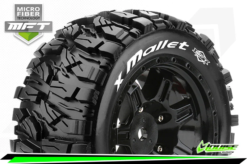 Louise RC Pneus X-Mallet MFT + Jantes X-Maxx (x2) LR-T3350B