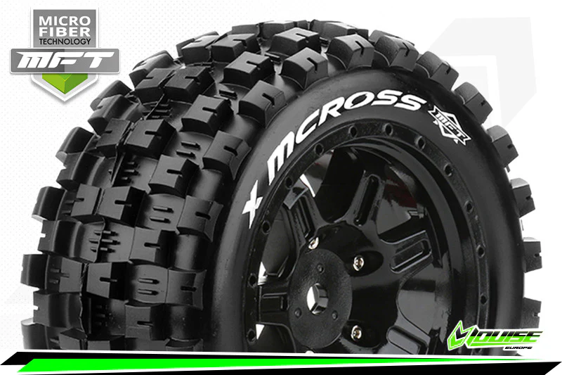 Louise RC Pneus X-Mcross MFT + Jantes X-Maxx (x2) LR-T3352B