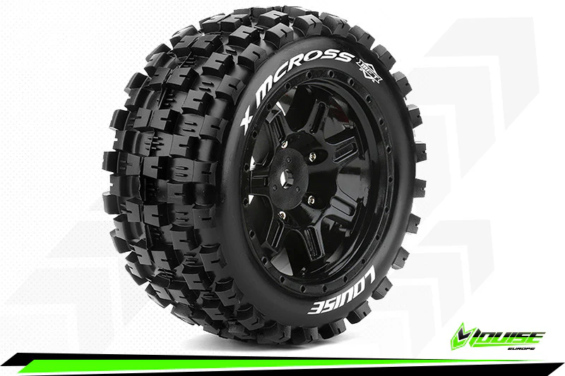 Louise RC Pneus X-Mcross MFT + Jantes X-Maxx (x2) LR-T3352B - Image 2