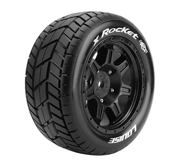 Louise RC Pneus X-Rocket MFT + Jantes X-Maxx (x2) LR-T3295B