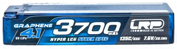 LRP Accu Lipo Shorty HLCG HV 7.6V 3700mAh 135C Graphene 4.1 432287 - Image 2