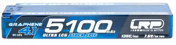 LRP Accu Lipo ULCG HV 7.6V 5100mAh 135C Graphene 4.1 432277 - Image 2