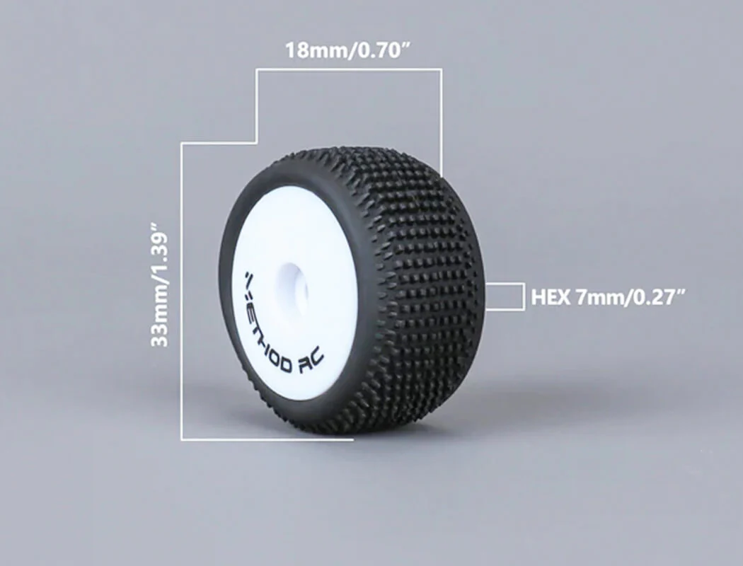 Method RC Pneus Nitragrip + Jante 7mm (x4) Micro-T MTD0505 - Image 3