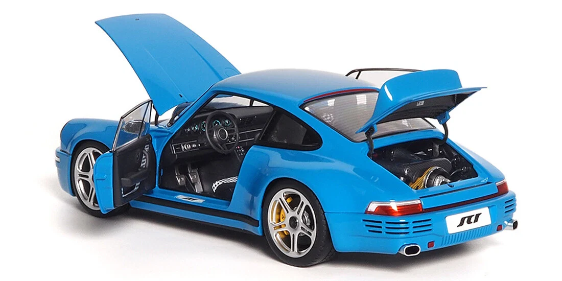 MiniChamps Almost Real Porsche 911 RUF SCR Maxico Bleu 1/18 ALM880202 - Image 3