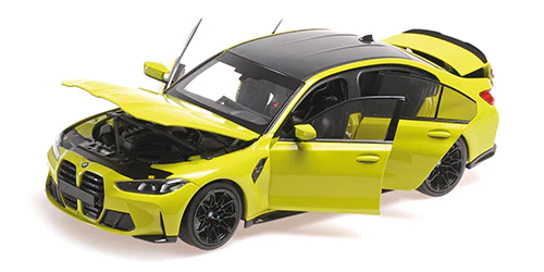 MiniChamps BMW M3 2024 Jaune 1/18 110020222 - Image 2