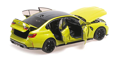 MiniChamps BMW M3 2024 Jaune 1/18 110020222 - Image 4