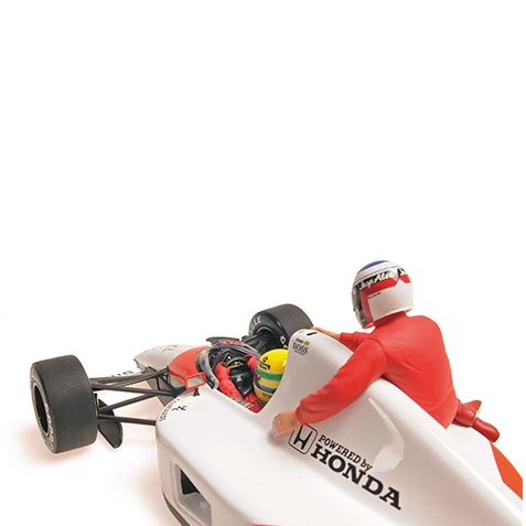 MiniChamps McLaren Honda MP4/6 Ayrton Senna avec Jean Alesi GP Mexique 1991 540911828 - Image 4