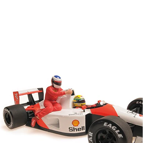 MiniChamps McLaren Honda MP4/6 Ayrton Senna avec Jean Alesi GP Mexique 1991 540911828 - Image 5