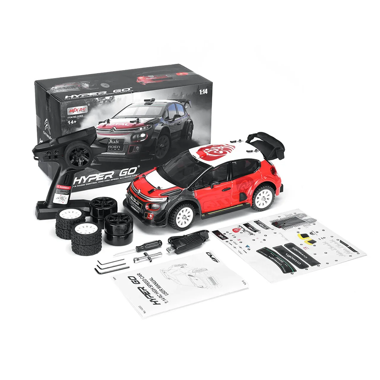 MJX Hyper Go Citroen C3 WRC 1/14 4WD RTR 14303 - Image 3