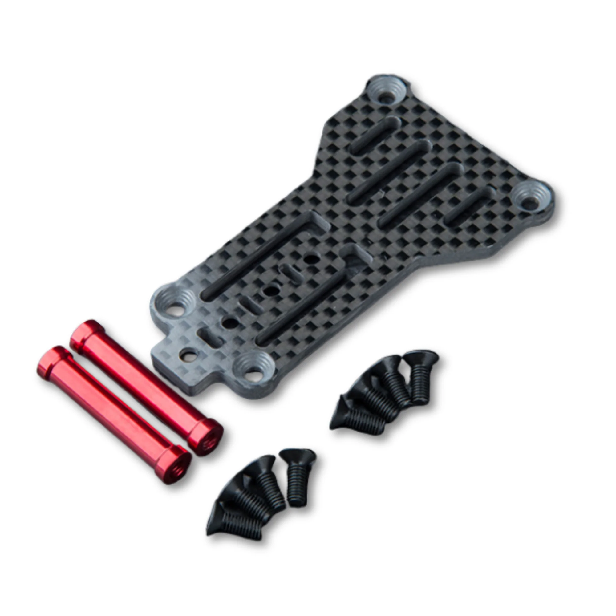 MST Platine carbone + Entretoise alu rouge RMX 4 210735R