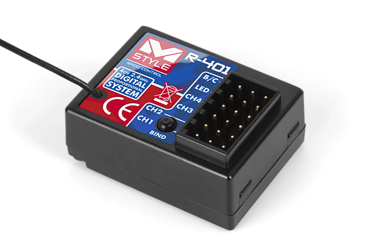 MStyle Pack Radio + Chargeur + Batterie + Servo M-002 - Image 3