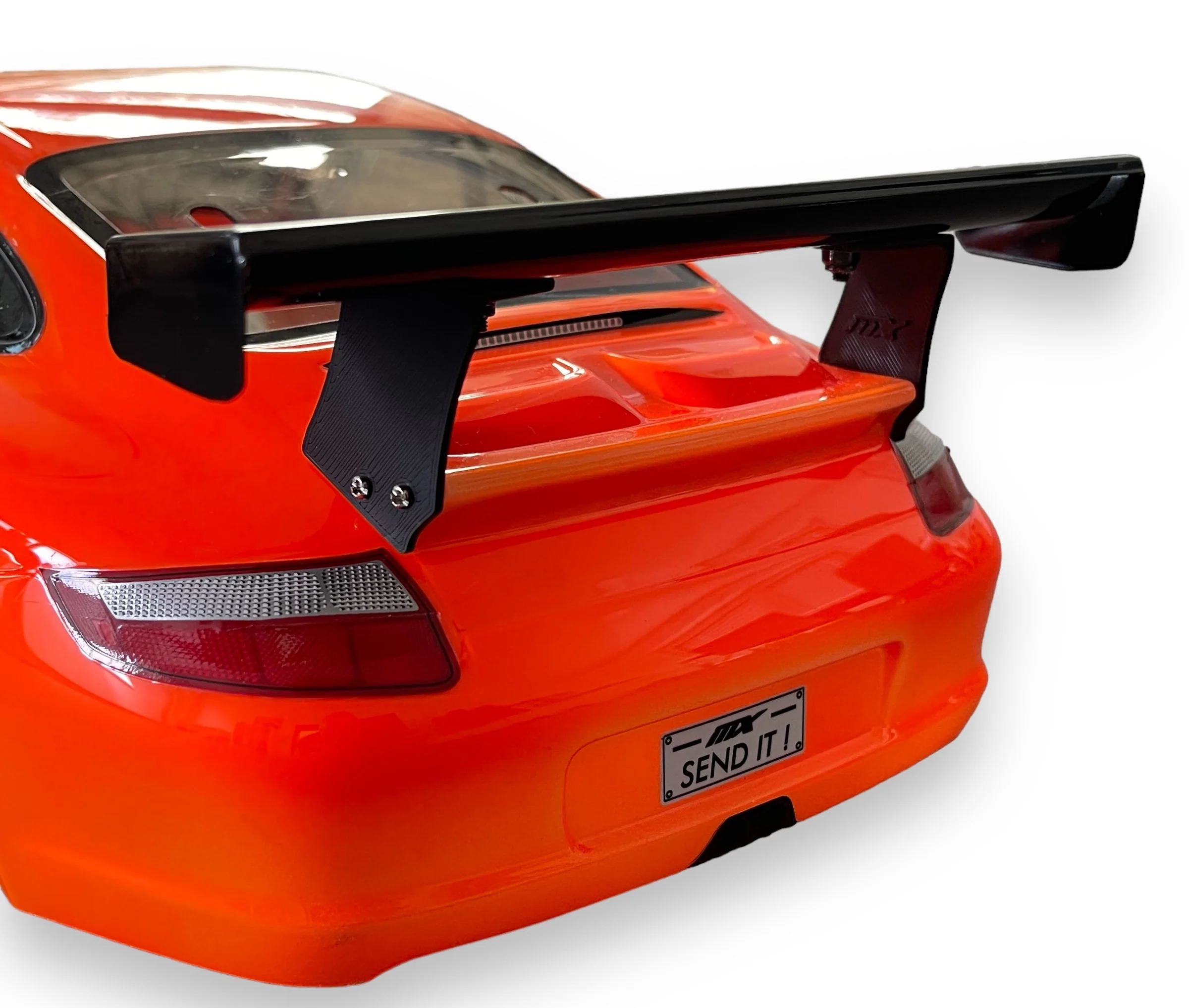 MXLR Support aileron carrosserie Tamiya Porsche 911 - 997 GT3 Cup (2Pcs) MAX-09-024 - Image 3