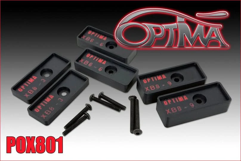 Optima Cale de hauteur pour aileron (6Pcs) XB8 POX801