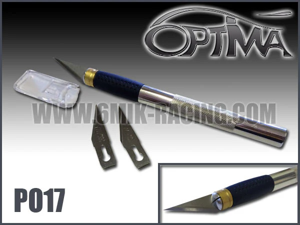 Optima Couteau de modélisme + Lames PO17