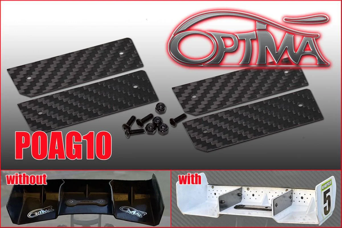 Optima Kit Renfort Carbone pour aileron T-Work's/XTR POAG10A