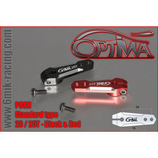 Optima Palonnier de Servo Verrouillable 23Dts Noir POSH023B