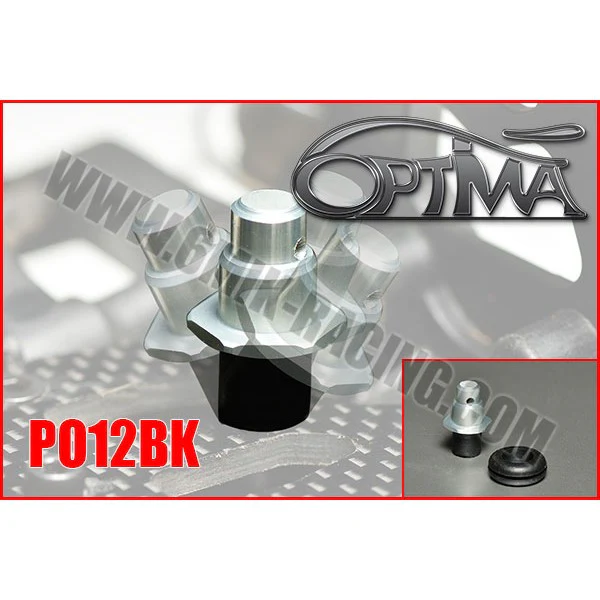 Optima Support de Carrosserie Avant sur Silent-Bloc Noir PO12BK