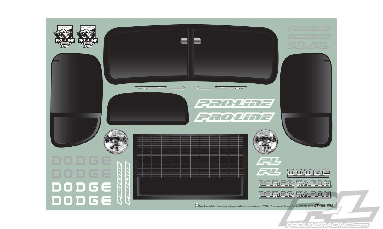 Proline Carrosserie Dodge Power Wagon Tough Color Noir 3499-18 - Image 6