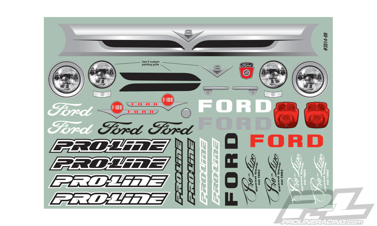 Proline Carrosserie Ford F-100 Pro-Touring 1956 3514-00 - Image 8
