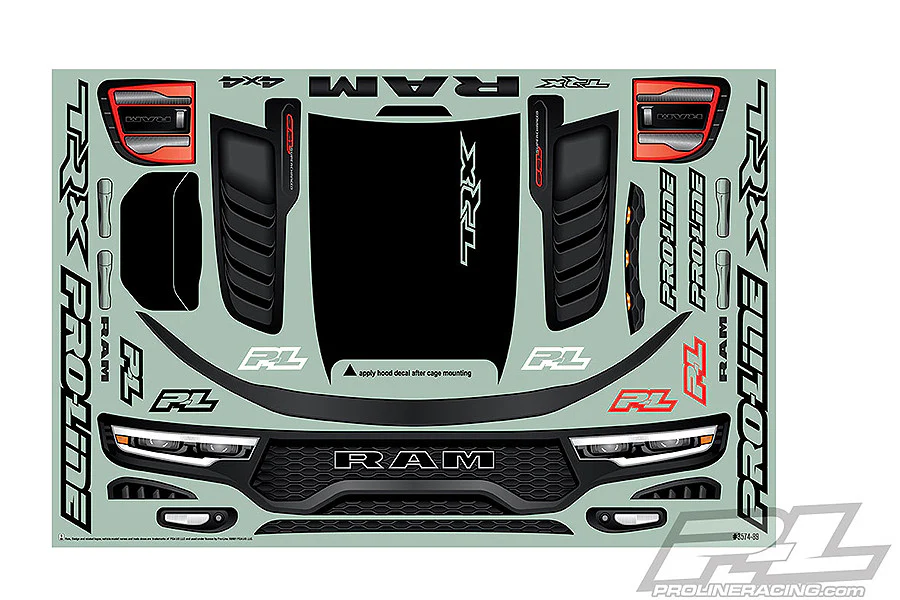 Proline Carrosserie RAM 1500 2021 X-Maxx Pré-découpé 3574-17 - Image 7