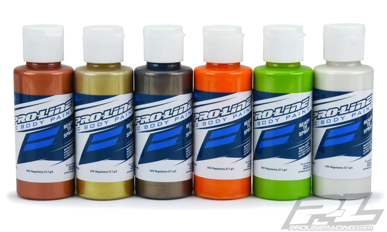 Proline Pack Couleur Perle/Métallisé Peinture Lexan pour Aérographe (x6) 6323-02