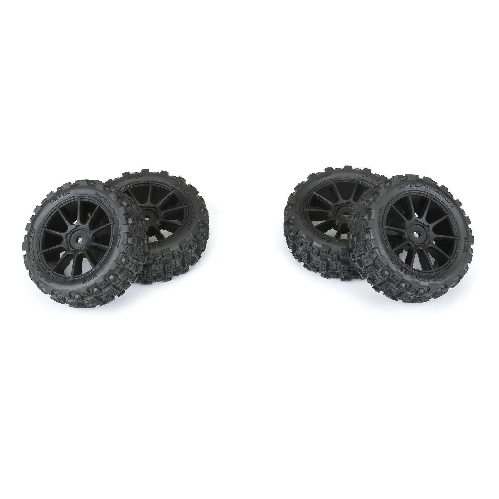 Proline Pneus Badlands MX + Jantes Mach-10 Noir 1.9" (x4) Granite Grom PRO1024610 - Image 3