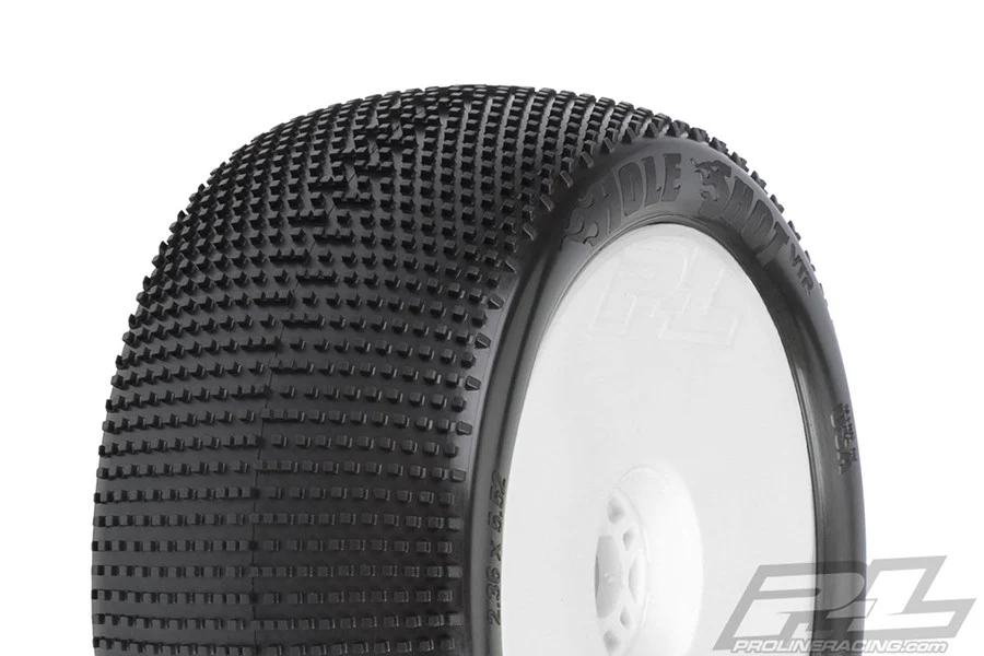 Proline Pneus Holeshot VTR 4.0" S3 Soft + Jantes Zero Offset (x2) Truggy1/8 9033-233
