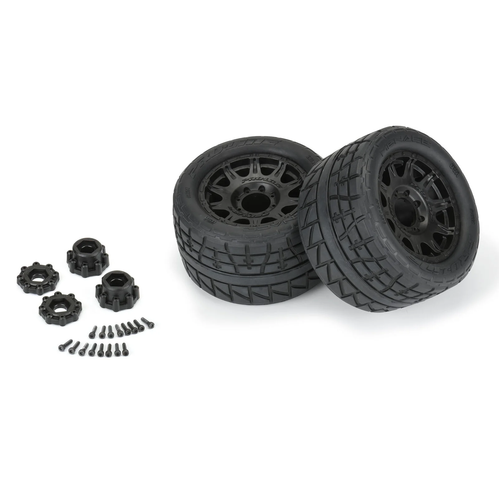 Proline Pneus Menace HP 3.8 + Jantes Noir Raid 17mm (x2) PRO1020610 - Image 3