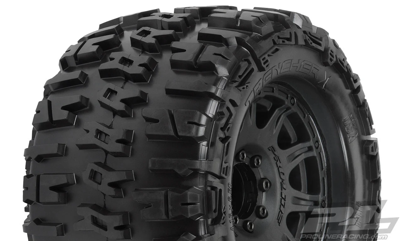 Proline Pneus Trencher X 3.8 + Jantes Raid Black (x2) 1184-10