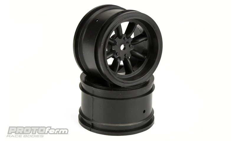 ProtoForm Pneus + jantes Noir Piste type VTA avant 26mm (x2) 10140-18 - Image 4