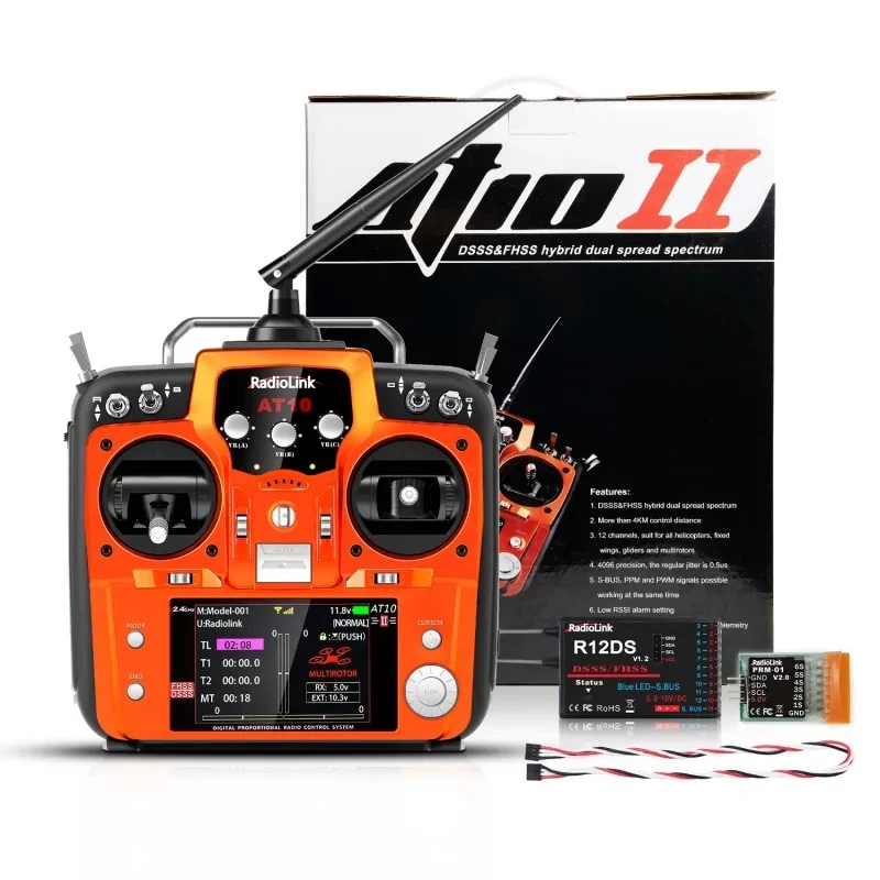 Radiolink Radio AT10II 2.4Ghz 12 voies + R12DS/PRM-01 RDL-AR10II-SET - Image 2