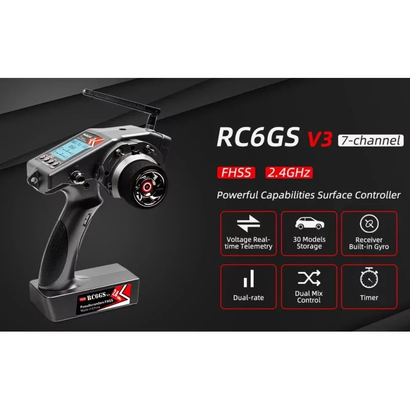 Radiolink Radio RC6GS V3 2.4Ghz 7 voies + R7FG RDL-RC6GS-V3-SET - Image 6
