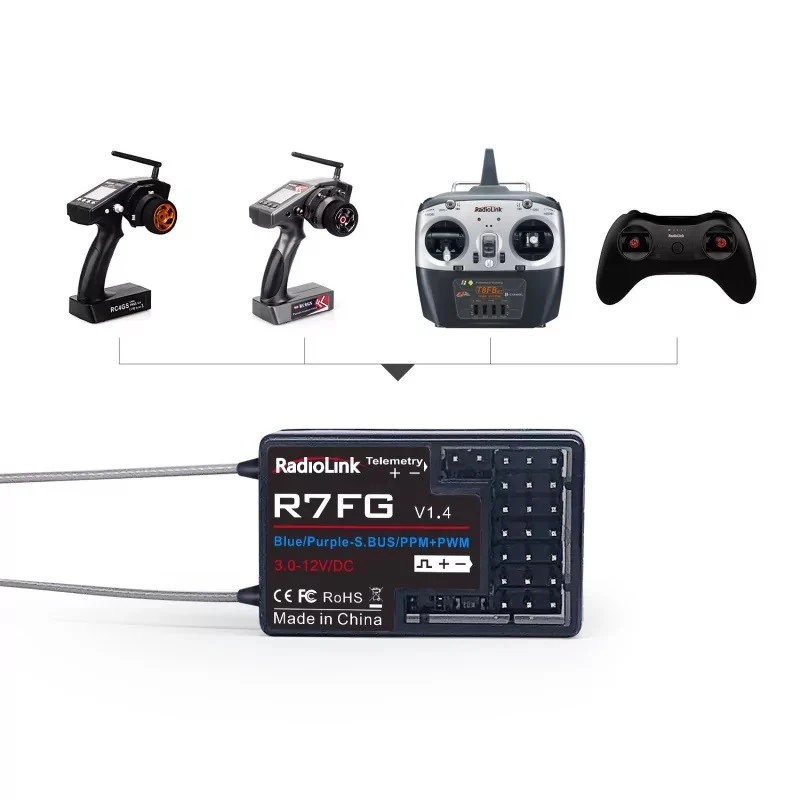 Radiolink Récepteur 7 voies V1.4 avec Télémétrie Intégrée RDL-0-R7FG - Image 6