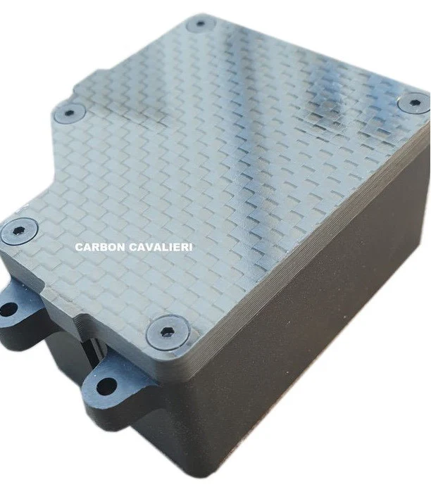 RC CARBON CAVALIERI Capot Boitier Radio Carbone Team Associated RC8B3.2 4002