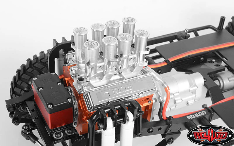 RC4WD Admission réaliste en aluminium CNC pour moteur V8 Z-S1829 - Image 2
