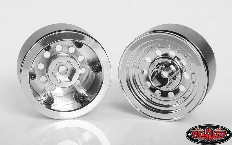 RC4WD Jantes 1.9 Beadlock Classic 10 trous chrome (x4) Z-W0296 - Image 2