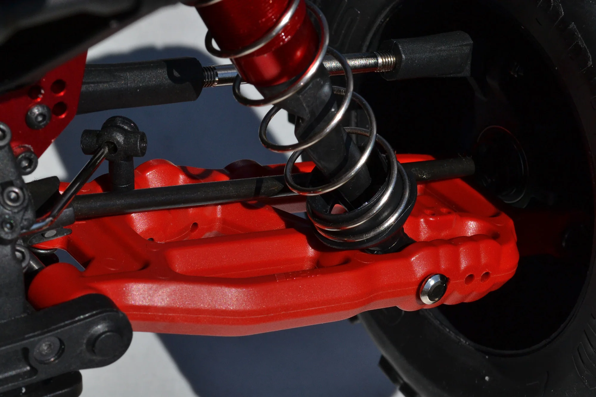 RPM Triangles arrière inférieur Noir Arrma 6S (x2) 81722 - Image 3