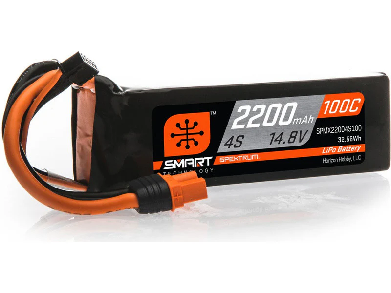 Spektrum Accu lipo Smart 14.8v 2200mah 100C IC3