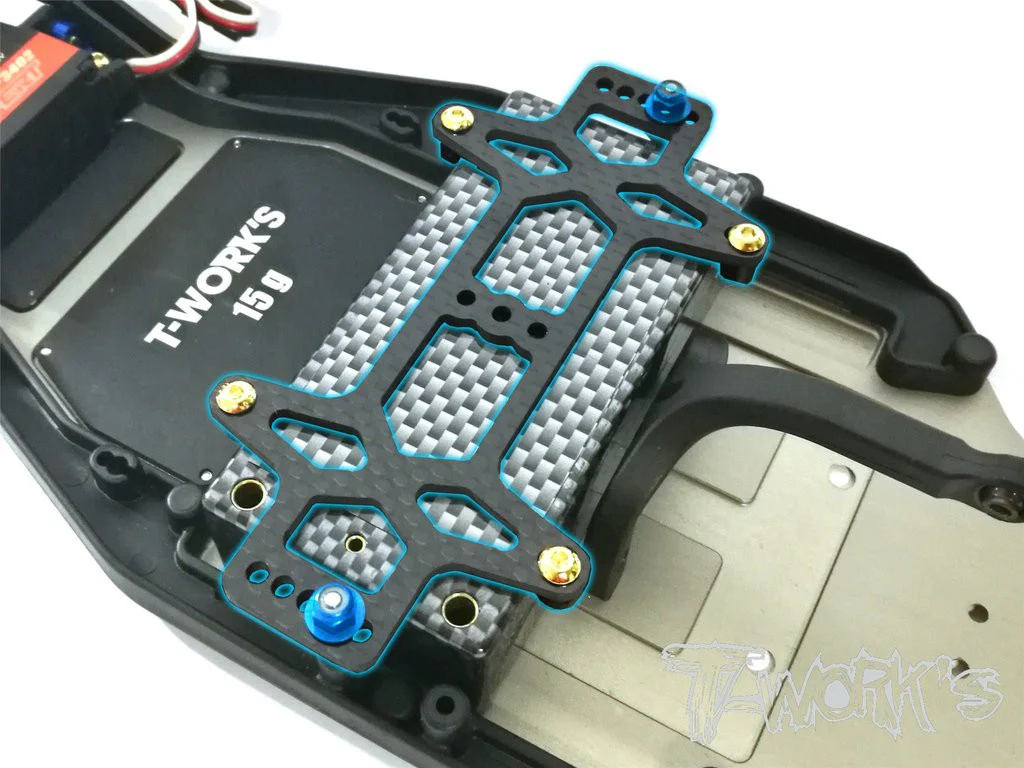T-Work's Barette d'Accus Carbone B6/B6D TE-168 - Image 3